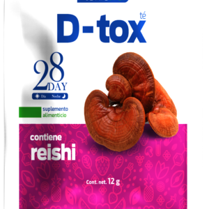 D-tox es un te purificador que nos ayuda a eliminar de nuestro cuerpo todo aquello que no necesita (toxinas) y regulariza el sistema digestivo así que dile adiós al estreñimiento.