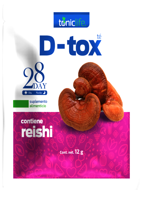 D-tox es un te purificador que nos ayuda a eliminar de nuestro cuerpo todo aquello que no necesita (toxinas) y regulariza el sistema digestivo así que dile adiós al estreñimiento.